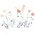 Sticker easy fleurs des champs Vert clair, gris, rouge 1 - vertbaudet enfant 