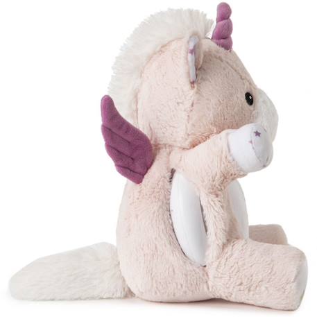 Peluche bruit blanc lovelight lily la licorne Rose, blanc 3 - vertbaudet enfant 