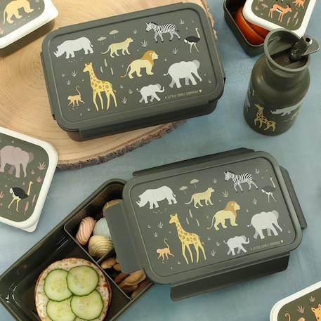 Lunch box Vert, gris, jaune 3 - vertbaudet enfant 