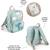 Sac à dos enfant canvas elphee bleu Bleu 3 - vertbaudet enfant 