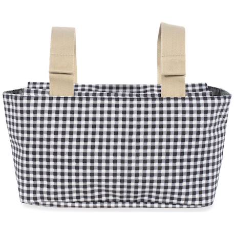 Sac à poussette à i love vichy noir Noir 5 - vertbaudet enfant 