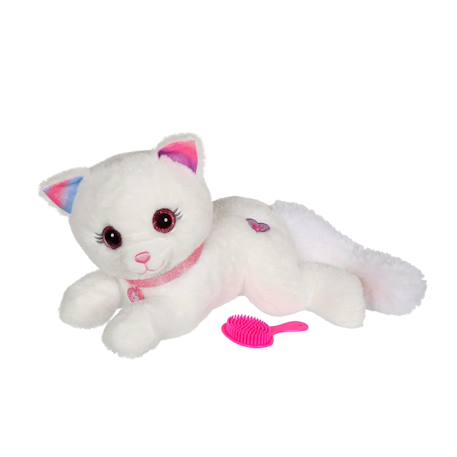 Peluche interactive chat 30cm- cuty bella fashionista Blanc 2 - vertbaudet enfant 