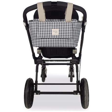 Sac à poussette à i love vichy noir Noir 2 - vertbaudet enfant 