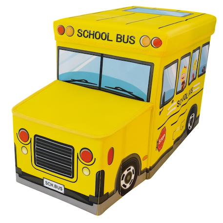 Coffre de rangement et banc bus scolaire Jaune 3 - vertbaudet enfant 
