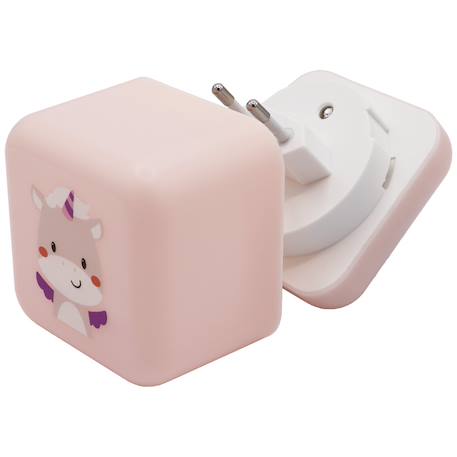 Veilleuse nomade cube b Blanc, bleu+Blanc, vert+Orange+Rose+Vert 20 - vertbaudet enfant 