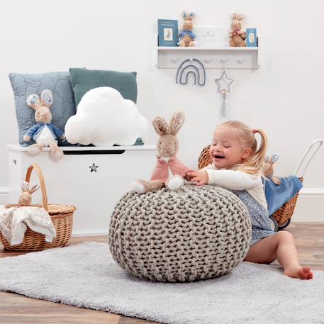 Peluche pierre lapin Bleu, marron+Rose, marron, écru 7 - vertbaudet enfant 