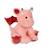Peluche - peluche dragon trendy, rose poudré 30 cm Rose 2 - vertbaudet enfant 