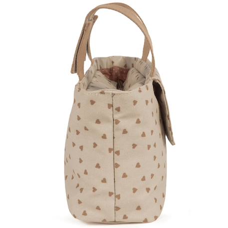 Sac à poussette coeurs poppy cannelle Cannelle, écru 4 - vertbaudet enfant 
