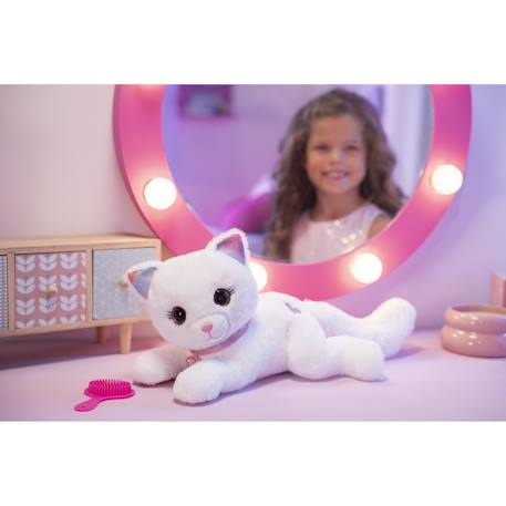 Peluche interactive chat 30cm- cuty bella fashionista Blanc 5 - vertbaudet enfant 