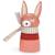 Hirondelle et son ami lapin en bois Bleu, rouge, rose 5 - vertbaudet enfant 