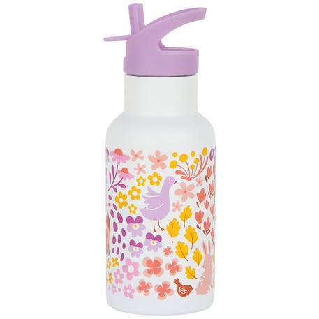 Gourde isotherme fleurs du jardin (350 ml) Violet, blanc, jaune 3 - vertbaudet enfant 