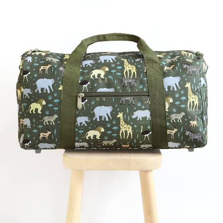 Sac de voyage savane Vert, écru, jaune 3 - vertbaudet enfant 