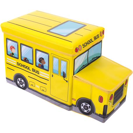 Coffre de rangement et banc bus scolaire Jaune 1 - vertbaudet enfant 