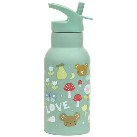 Gourde isotherme joie (350 ml) Vert d'eau, rose, jaune 2 - vertbaudet enfant 