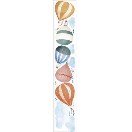Planche easy stickers montgolfière aquarelle Bleu, jaune, vert 3 - vertbaudet enfant 