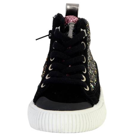 Baskets basses  à lacets  velours Negro 4 - vertbaudet enfant 