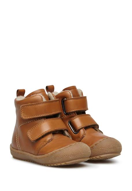 Bottines en cuir doublé bubble vl Anthracite-+Citrouille-+Cognac-+Marine-+Rose- 12 - vertbaudet enfant 