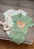 Lot de 2 bodies bébé manches courtes kanha Vert 1 - vertbaudet enfant 
