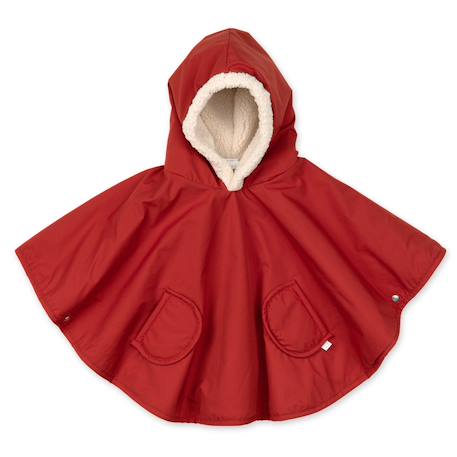 Poncho de voyage - waterproof - teddy Carmin+Choco+Green+Hibiscus+Horizon+Jaune+Natural+Navy+Neutral+Plum+Sauge 1 - vertbaudet enfant 