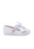 Chaussures babies cérémonie toile nœud satin Blanc+Ivoire+Rose claire 1 - vertbaudet enfant 
