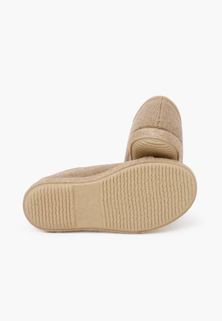 Derbies enfants lin lacets jute Naturel 3 - vertbaudet enfant 