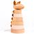 Empilable en bois girafe léonie Beige 1 - vertbaudet enfant 