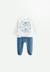 Pyjama bébé en velours polarmoon Bleu 1 - vertbaudet enfant 