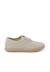 Baskets lin lacets en lin semelle espadrille Beige+Bleu marine 1 - vertbaudet enfant 