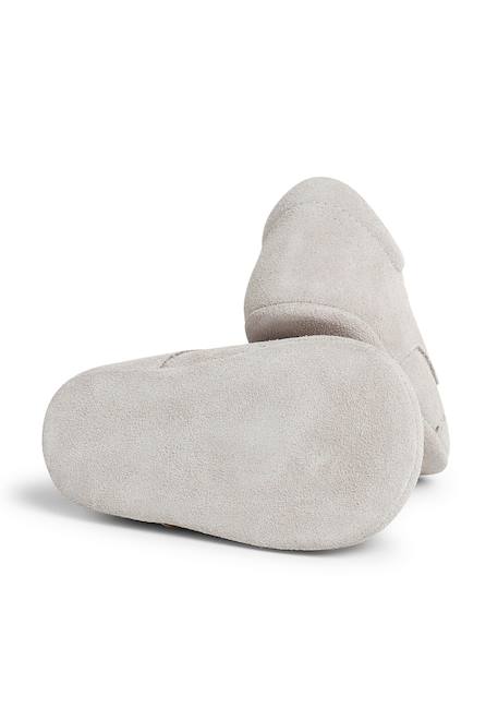 Bottines bébé en cuir style blucher Bleu marine+Gris+Taupe 9 - vertbaudet enfant 