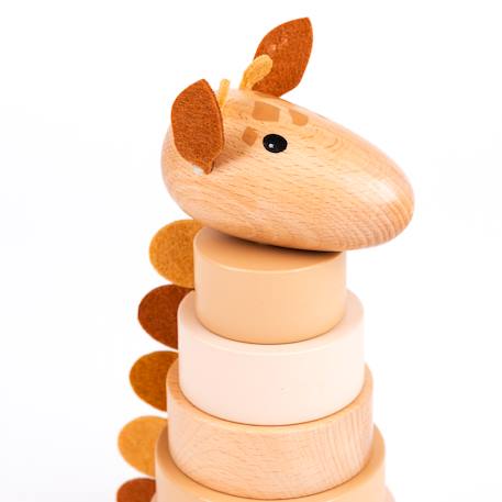 Empilable en bois girafe léonie Beige 6 - vertbaudet enfant 