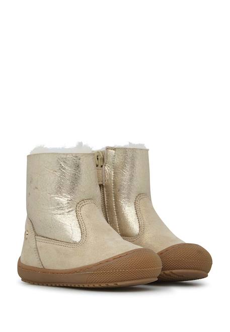Bottines doublées de laine cozy hug Platine- 2 - vertbaudet enfant 