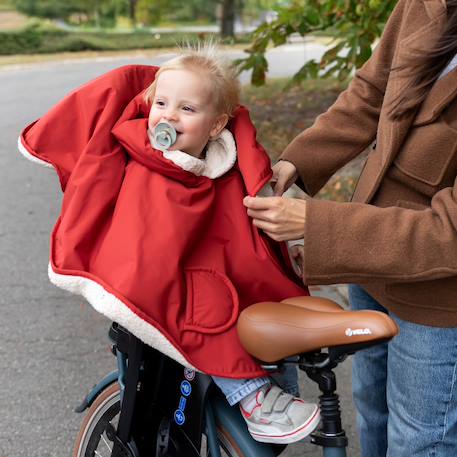 Poncho de voyage - waterproof - teddy Carmin+Choco+Green+Hibiscus+Horizon+Jaune+Natural+Navy+Neutral+Plum+Sauge 2 - vertbaudet enfant 