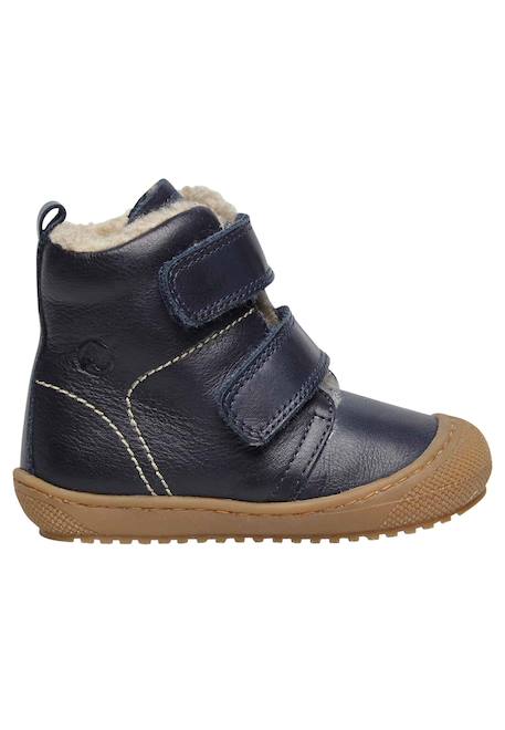 Bottines en cuir doublé bubble vl Anthracite-+Citrouille-+Cognac-+Marine-+Rose- 16 - vertbaudet enfant 