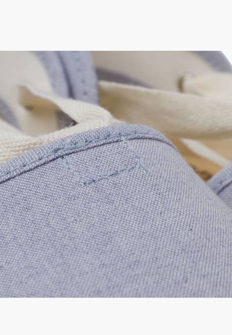 Espadrille fille rubans Bleu ciel+Écru+Rose pastel 6 - vertbaudet enfant 