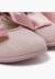 Chaussures babies cérémonie toile nœud satin Blanc+Ivoire+Rose claire 18 - vertbaudet enfant 