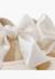 Chaussures babies cérémonie toile nœud satin Blanc+Ivoire+Rose claire 12 - vertbaudet enfant 