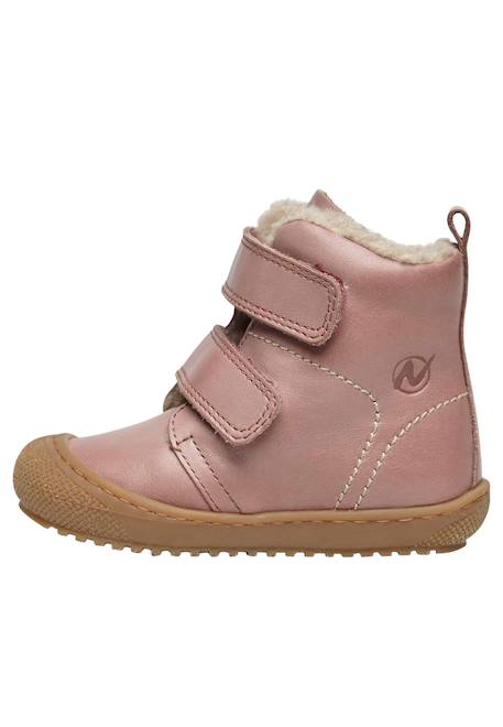Bottines en cuir doublé bubble vl Anthracite-+Citrouille-+Cognac-+Marine-+Rose- 23 - vertbaudet enfant 