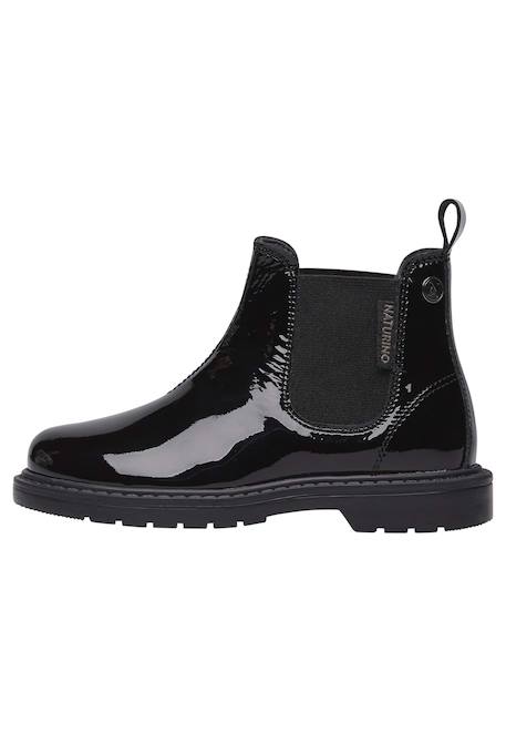 Bottines chelsea en verni piccadilly Noir- 3 - vertbaudet enfant 