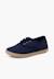 Baskets lin lacets en lin semelle espadrille Bleu marine 2 - vertbaudet enfant 