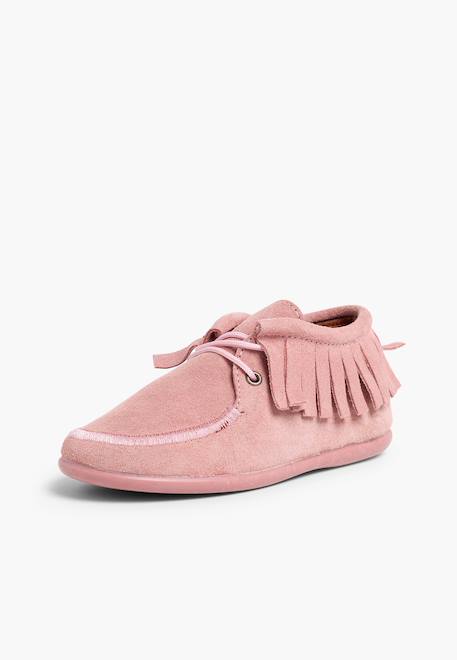 Bottines enfant  à franges Beige+Bleu marine+Camel+Gris+Rose+Taupe 22 - vertbaudet enfant 