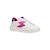 Baskets basses  à lacets Blanc+Blanc - Rose+Blanc fushia+Noir or clair 13 - vertbaudet enfant 