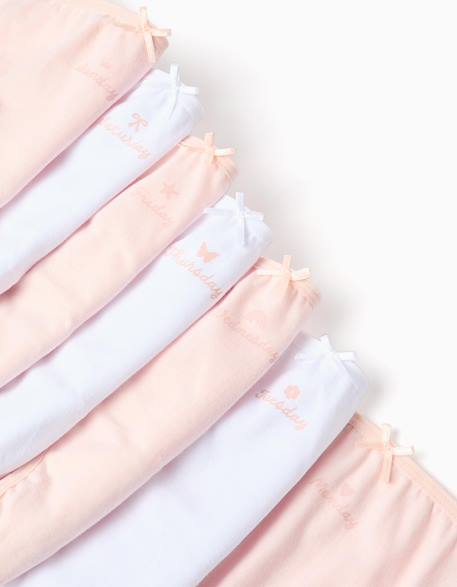 Lot de 7 culottes en coton jours de la semaine Multicolore 3 - vertbaudet enfant 