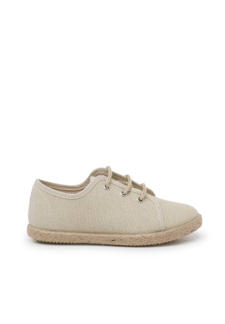 Derbies enfants lin lacets jute Beige+Naturel 1 - vertbaudet enfant 
