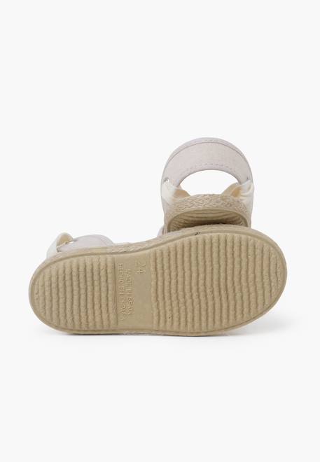 Espadrille fille rubans Bleu ciel+Écru+Rose pastel 9 - vertbaudet enfant 
