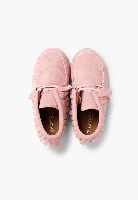 Bottines enfant  à franges Beige+Bleu marine+Camel+Gris+Rose+Taupe 25 - vertbaudet enfant 