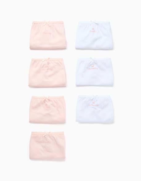 Fille-Lot de 7 culottes en coton jours de la semaine