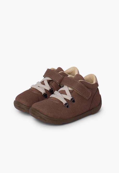 Chausson renforcé avec lacets élastiques et sangle adhérente Bleu marine+Gris+Taupe 15 - vertbaudet enfant 