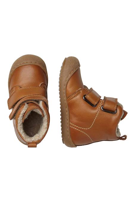 Bottines en cuir doublé bubble vl Anthracite-+Citrouille-+Cognac-+Marine-+Rose- 14 - vertbaudet enfant 