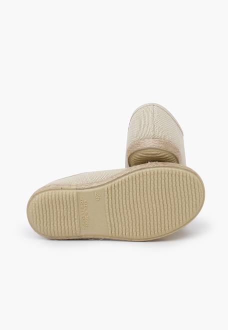 Derbies enfants lin lacets jute Beige+Naturel 3 - vertbaudet enfant 