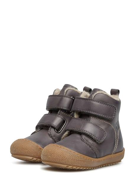 Bottines en cuir doublé bubble vl Anthracite-+Citrouille-+Cognac-+Marine-+Rose- 5 - vertbaudet enfant 
